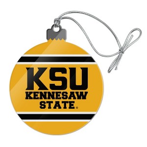 Kennesaw State KSU Stripes Acrylic Christmas Tree Holiday Ornament - 1 of 4