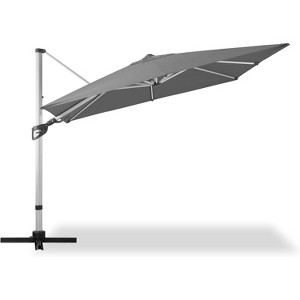LAUSAINT HOME 10' Square Cantilever Umbrella with Olefin Fabric - 1 of 4