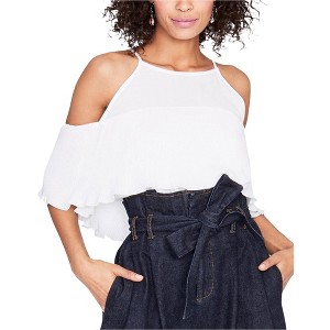 Rachel Roy Womens Cold Shoulder Knit Blouse - 1 of 1