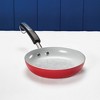 Farberware Disney Bon Voyage 8" Ceramic Nonstick Frying Pan Red - 2 of 4