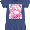 Girls' - Wicked - Glinda Pink Portrait and Logo Fitted Short Sleeve Graphic T-Shirt - 2 of 4