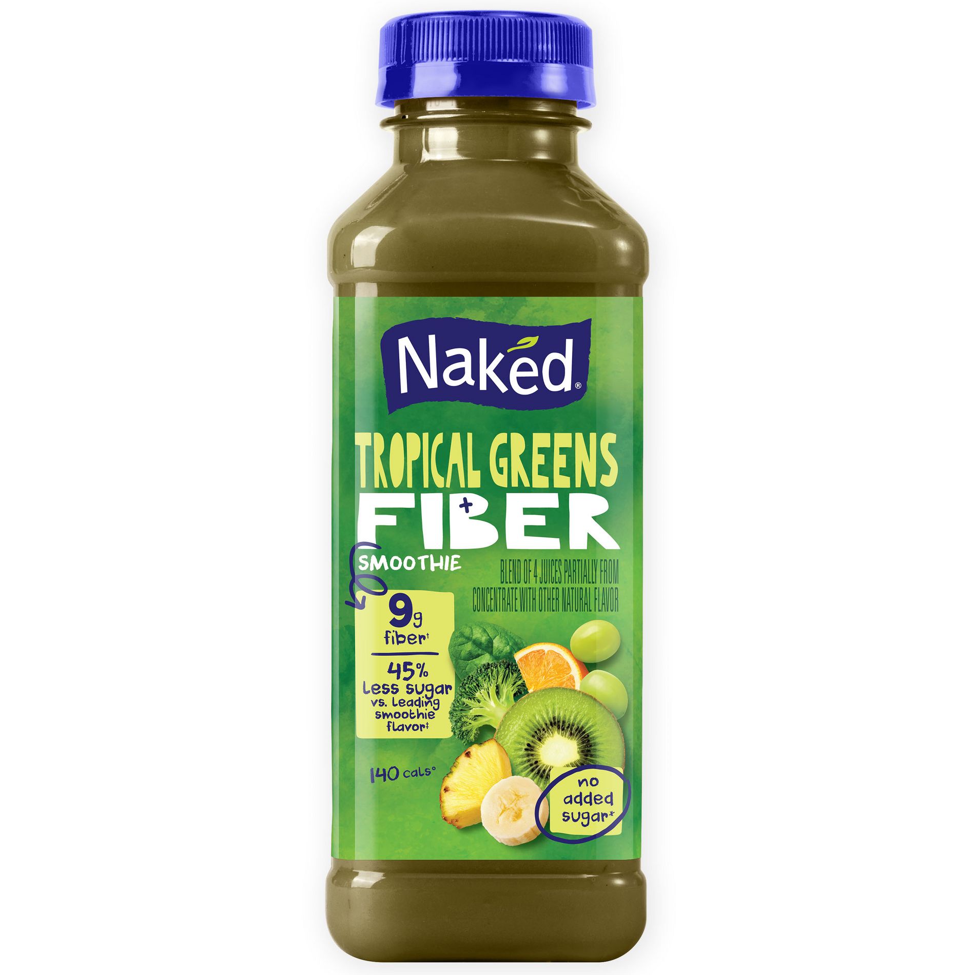 Naked Juice Tropical Greens Fiber Smoothie - 15.2 fl oz