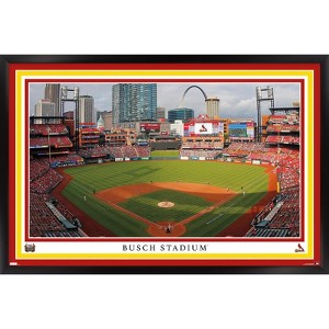 Trends International MLB St. Louis Cardinals - Busch Stadium 22 Framed Wall Poster Prints - 1 of 4