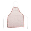 Unique Bargains Christmas Aprons Linen Red Green 21.65"x26.77" 1 Pcs - 4 of 4