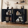 Modern Storage Cabinet with Doors and Shelves, Multifunction Sideboard Cabinet for Kitchen, Dining Room or Living Room-Maison Boucle - 3 of 4