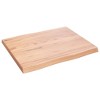vidaXL Table Top, Light Brown 23.6"x19.7"x(0.8"-1.6") Treated Solid Wood Live Edge - 4 of 4