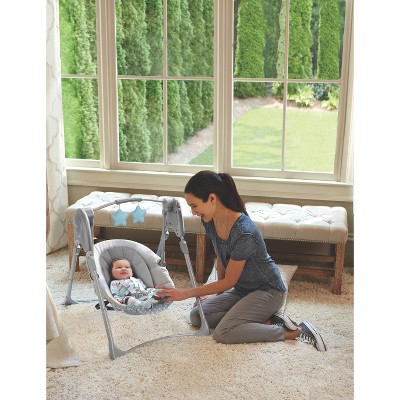 target graco slim spaces compact swing