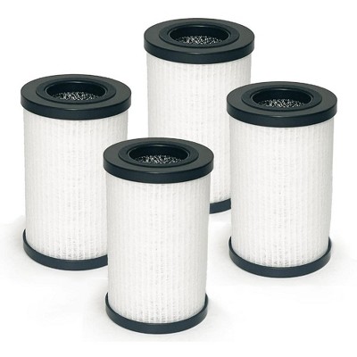 Nispira 3-in-1 HEPA Activated Carbon Replacement Filter for Air Purifier | Compatible with Scosche Compact Air Purifier AFP2-SP FrescheAIR, 4 Packs