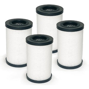 Nispira 3-in-1 HEPA Activated Carbon Replacement Filter for Air Purifier | Compatible with Scosche Compact Air Purifier AFP2-SP FrescheAIR, 4 Packs - 1 of 4