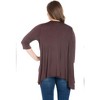 Plus Elbow Length Sleeve Open Cardigan - 24seven Comfort Apparel™ - 3 of 4