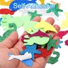 Unique Bargains Sea Fish Style Self-Adhesive Glitters Home Decor Card DIY Foam Stickers - 4 of 4