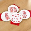 The Lakeside Collection Valentine's Day Whimsical Gnome Printed Tabletop Collection - Set of 4 Melamine Plates - 4 of 4