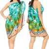 HAPPY BAY Women's Bikini Skirt Beachwear Sarong Coverups Cover Up Summer Wraps Swimwear Beach Wrap Skirts for Women One Size Green,flamingo - 2 of 4