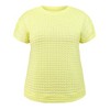 Women's Plus Size Hollow Boat Neck Raglan Sleeve Pointelle Knit Loose Casual Blouses - GRACE & GRANDEUR - 4 of 4