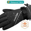 SUN CUBE Ski Gloves Men Women, Snow Gloves Waterproof Breathable, Winter Gloves Snowboard Snowboarding Skiing Insulated Warm - 2 of 4