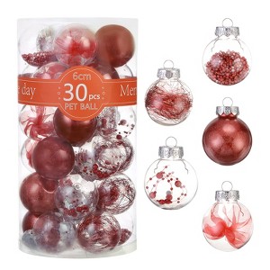 Unique Bargains Plastic Party Wedding Christmas Tree Decorative Ornament Balls 100 Pcs - 1 of 4