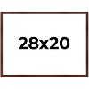 PosterPalooza | Classic Modern Brown Picture Frame - UV Acrylic, Backing Board, Hanging Hardware Included - 2 of 4