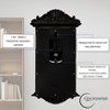 Clockswise Vintage Grandfather Wood-Looking Plastic Pendulum Decorative Battery-Operated Wall Clock - 4 of 4