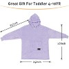Catalonia Blanket Hoodie Sweatshirt for Kid, Fleece Snuggy Soft Wearable Blanket Pullover 4-12 Years Boy Girl Cozy Warm Gift - 4 of 4