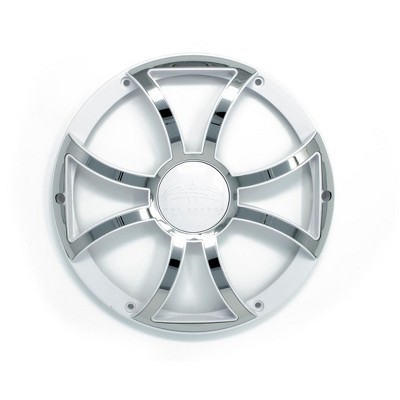Wet Sounds REVO 10 XS-W-SS GRILL White w/ Stainless XS Open Style Grill for the REVO 10 Inch Marine Subwoofer