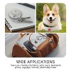Vena Case for Apple AirTag Holder Keychain Case Key Ring Cover for Kids Cat Dog Collar Pet - Black / Gray - 2 of 4