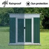 NicBex 6*4ft Outdoor Storage Shed Metal Garden Shed with Single Door and Apex Roof, Weatherproof and Durable, for Garden Tools and Equipment - 4 of 4