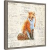 Amanti Art Into the Woods IV no Border (Fox) by Emily Adams Canvas Wall Art Print Framed 16-in. x 16-in. - 3 of 4