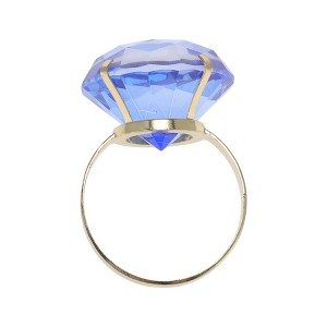 Unique Bargains Napkin Rings Faux Diamond Stainless Steel Plastic 1 Pc - 1 of 3