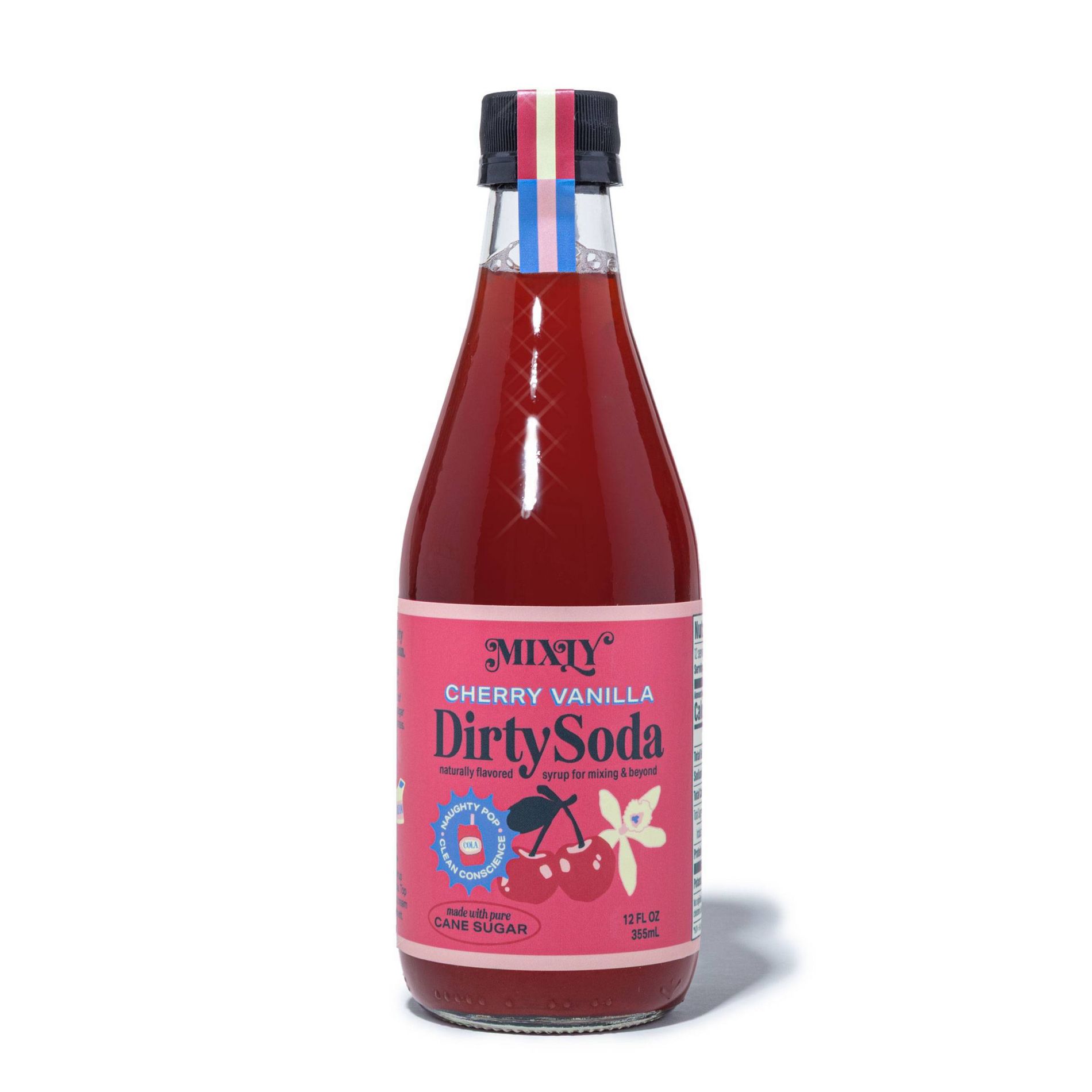 Mixly Cherry Vanilla Dirty Soda Syrup - 12 fl oz