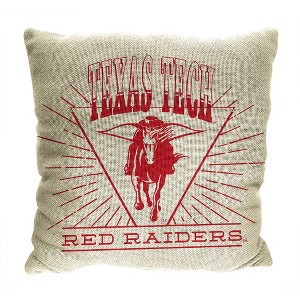 NCAA Texas Tech Red Raiders 26 x 26 Woven Tapestry Pillow - 1 of 4