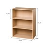 Furinno 4-Cube Open Bookshelf Home Decor Storage Organizer Sofa Side Display Shelf,Steam Beech - 3 of 4