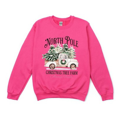 Simply Sage Market Women's Graphic Sweatshirt North Pole Tree Farm