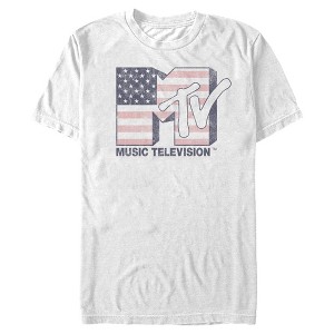 Men's MTV Stars 'n' Stripes Logo T-Shirt - 1 of 4