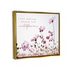 Stupell Industries You Belong Among Wildflowers Phrase Framed Canvas - 3 of 3