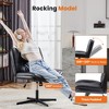 ALEXOUN Criss Cross Home Office Chair,Wide Seat,PU Leather Swivel Height Adjustable Comfy Computer Task Seat,for Home,Office - 2 of 4