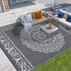 Outdoor Rug Reversible Patio Rug Plastic Straw Rug Waterproof Lightweight Rug - 2 of 4