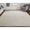 Alford Modern Solid Ivory/Tan Area Rug - image 2 of 4