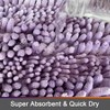 Light Purple Bath Rug Set, Shiny Noodle Mat with Non - Slip Backing, 31x20 and 24x16 Inch, Lavender - 3 of 4