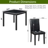 NicBex 5 Piece Dining Table Set for 4 People Modern Kitchen Table with 4 Chairs,Wood Frame & Soft Cushion,Easy to Clean - 3 of 4