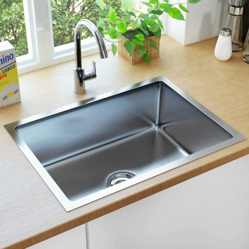 vidaXL Handmade Kitchen Sink Stainless Steel - image 1 of 4