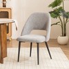Set of 2 YOUNIKE Modern Armless Dining Chairs Upholstered Kitchen & Dining Room Chairs Vanity Side Chair 22.83"Wx22.05"Dx34.65"H - 4 of 4