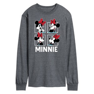 Men's - Disney - Minnie Mouse Animation Grid Long Sleeve Graphic T-Shirt - 1 of 4