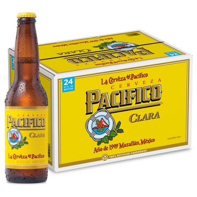 Pacifico Clara Mexican Lager Beer - 24pk/12 Fl Oz Bottles : Target