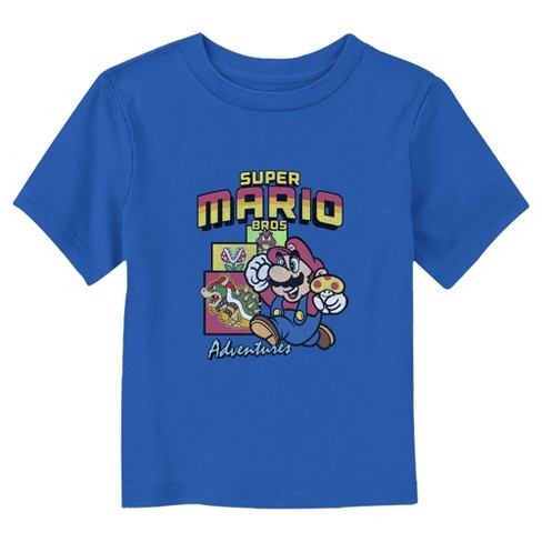 Nintendo Retro Adventures T-shirt - Royal Blue - 3t : Target