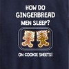Boys' - Instant Message - Gingerbread Men Cookie Sheets Christmas Graphic Long Sleeve Fleece Sweatshirt - 2 of 4