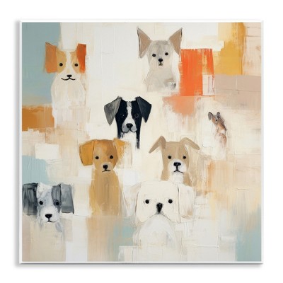 Stupell Industries Modern Dog Collage, 12" x 12"