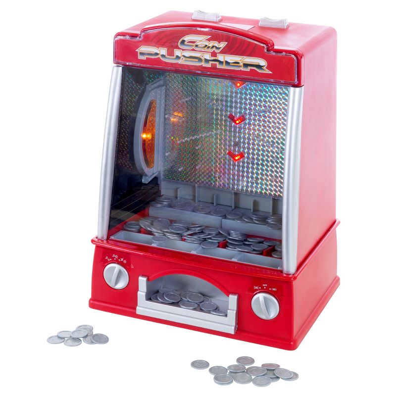 Toy Time Kids' Replica Mini Arcade Coin Pusher Game, 1 of 6