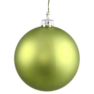 Vickerman 2.75" Matte Drilled Shatterproof Christmas Ball Ornament - Green