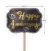 Beistle Foil Happy Anniversary Yard Sign, 10" x 14.5", (3/Pkg) Multicolored - 3 of 3