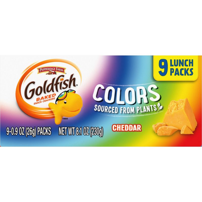 Pepperidge Farms Goldfish Colors Cheddar Crackers - 8.1oz/9ct, 6 of 10